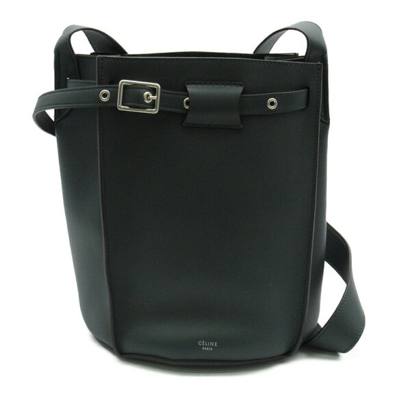 Celine Handbags - Celine Leather Big Bag Bucket Shoulder Bag Green